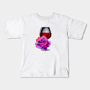 wine and rose Kids T-Shirt